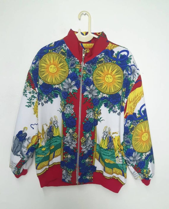 Vintage Mozart Baroque Royalty Swag Bomber Jacket