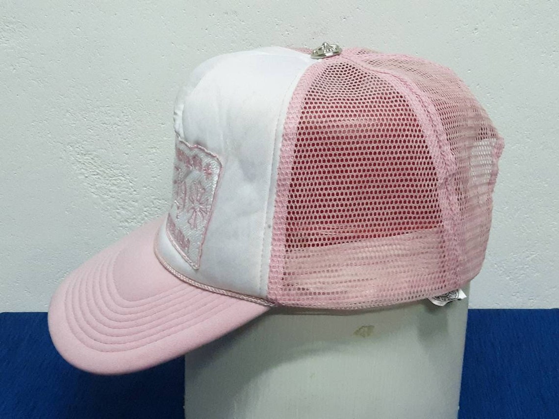 Rare Pink Chrome Hearts Trucker Cap Hat | Etsy