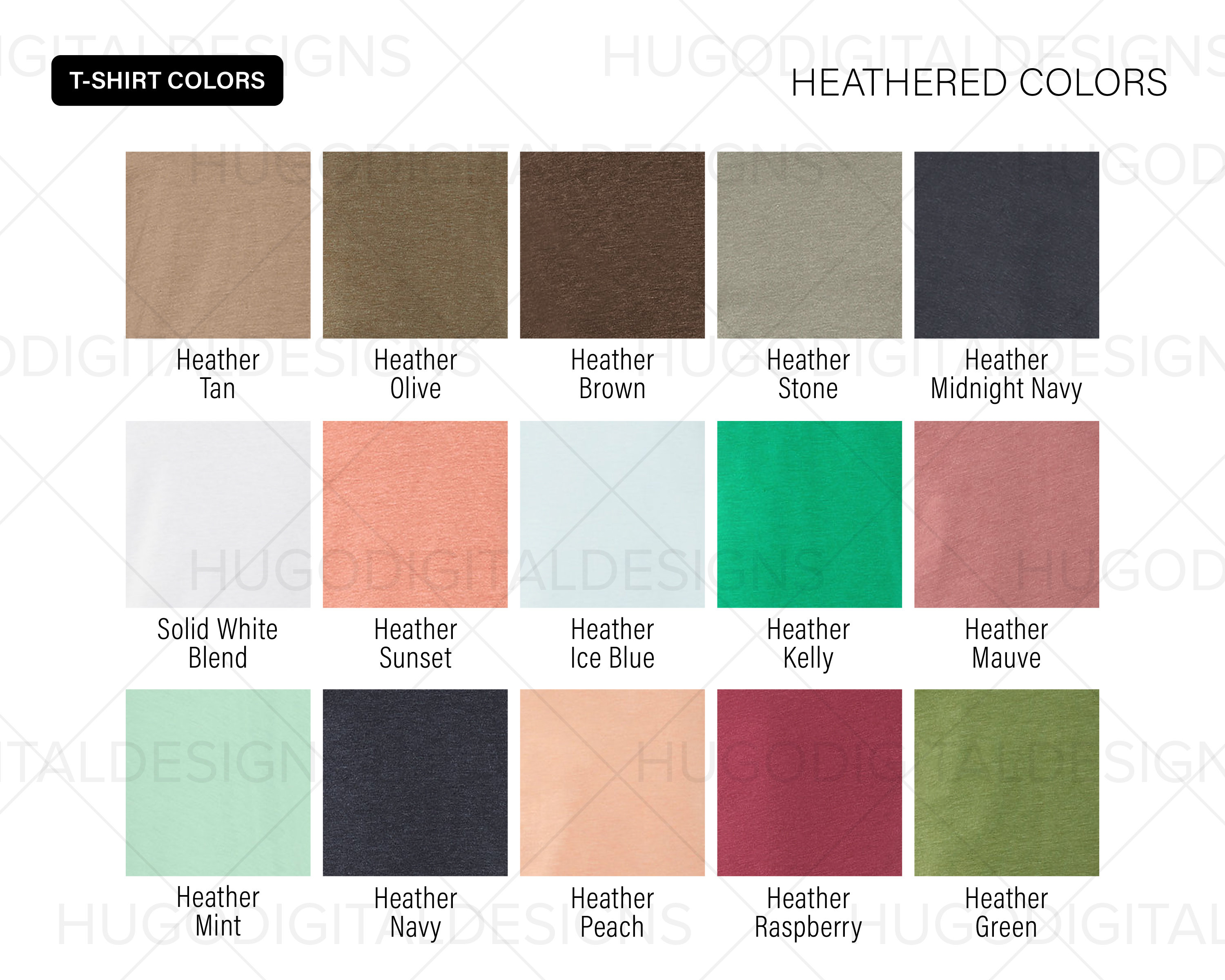 Heather Color Chart