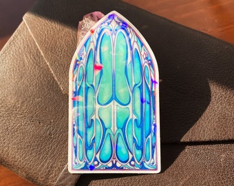 Magical Window Sticker | Transparent Vinyl Holo Laptop Sticker  | Medieval Fantasy | Magic Aesthetic | Hydroflask Fairy