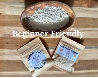 Dehydrated Sourdough Starter (10g) | Beginner Friendly Culture for Artisan Bread | Easy Activation Kit