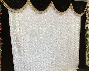 Velvet Backdrop Curtains Set | Church & Theater Drapes | Wedding and |Reception Decoration | Photo Shoot Backdrop 10’W x 9’H |velvet curtain