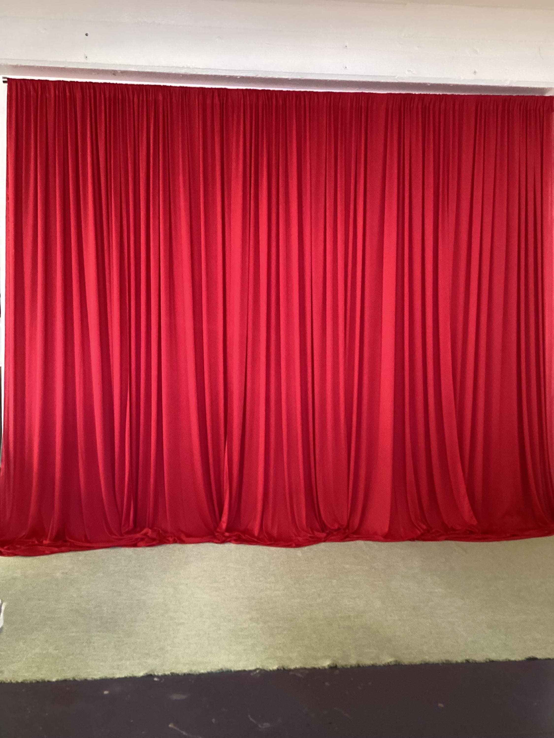 Red Backdrop Curtain Set| Event Decoration Backdrop 10’W X 9’H ...