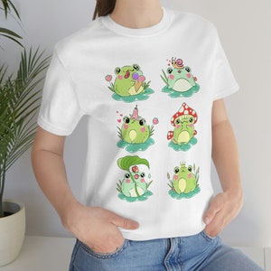 Kawaii Frog Shirt, Cute Frog T Shirt, Funny Frog Graphic Shirt, Gift For Frog Lover