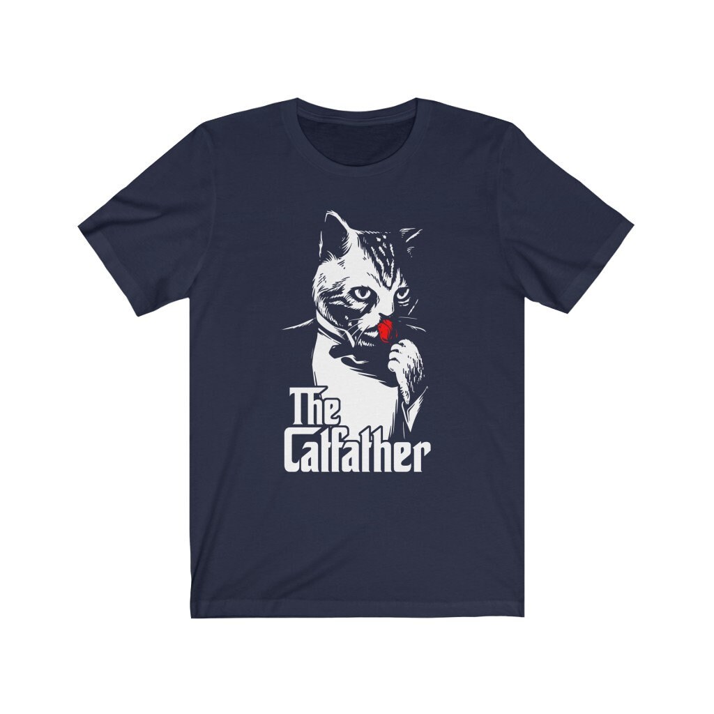The Catfather Shirt Funny Cat Dad T Shirt Funny Cat T Shirts | Etsy