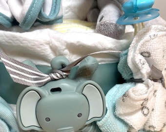 Lil Elephant Diaper Cake, Pink Diaper Cake, Diaper Cake, Baby Shower Gift