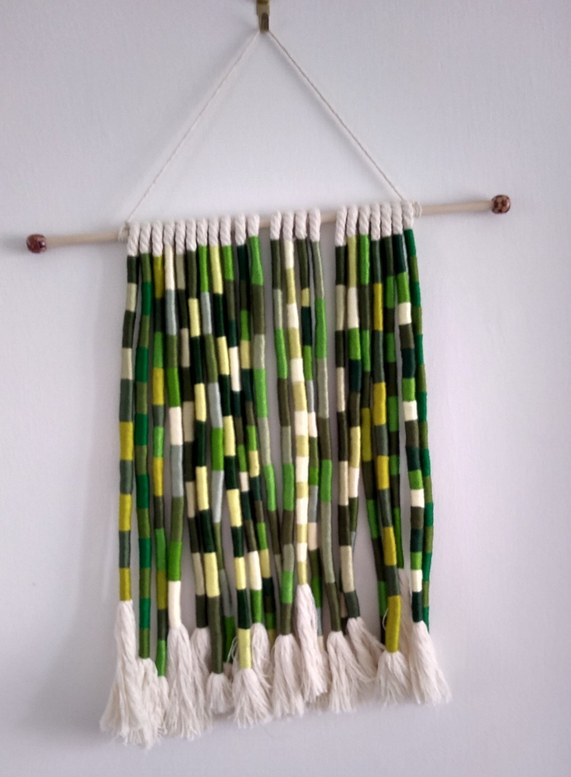 Macrame Wall Hanging green Etsy
