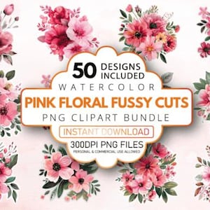 Fussy Cut Bundle, Floral Fussy Cuts, Junk Journal Kit, Scrapbook Supplies, Vintage Fussy Cut, Fussy Cut Ephemera, Journal Sticker
