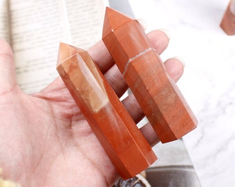 Red Crystal Glass Hexagon Point copper Pendant,Faceted slice double points Bulk,Glass Stick Reiki Chakra Pendant Necklace Supplies,3pcs