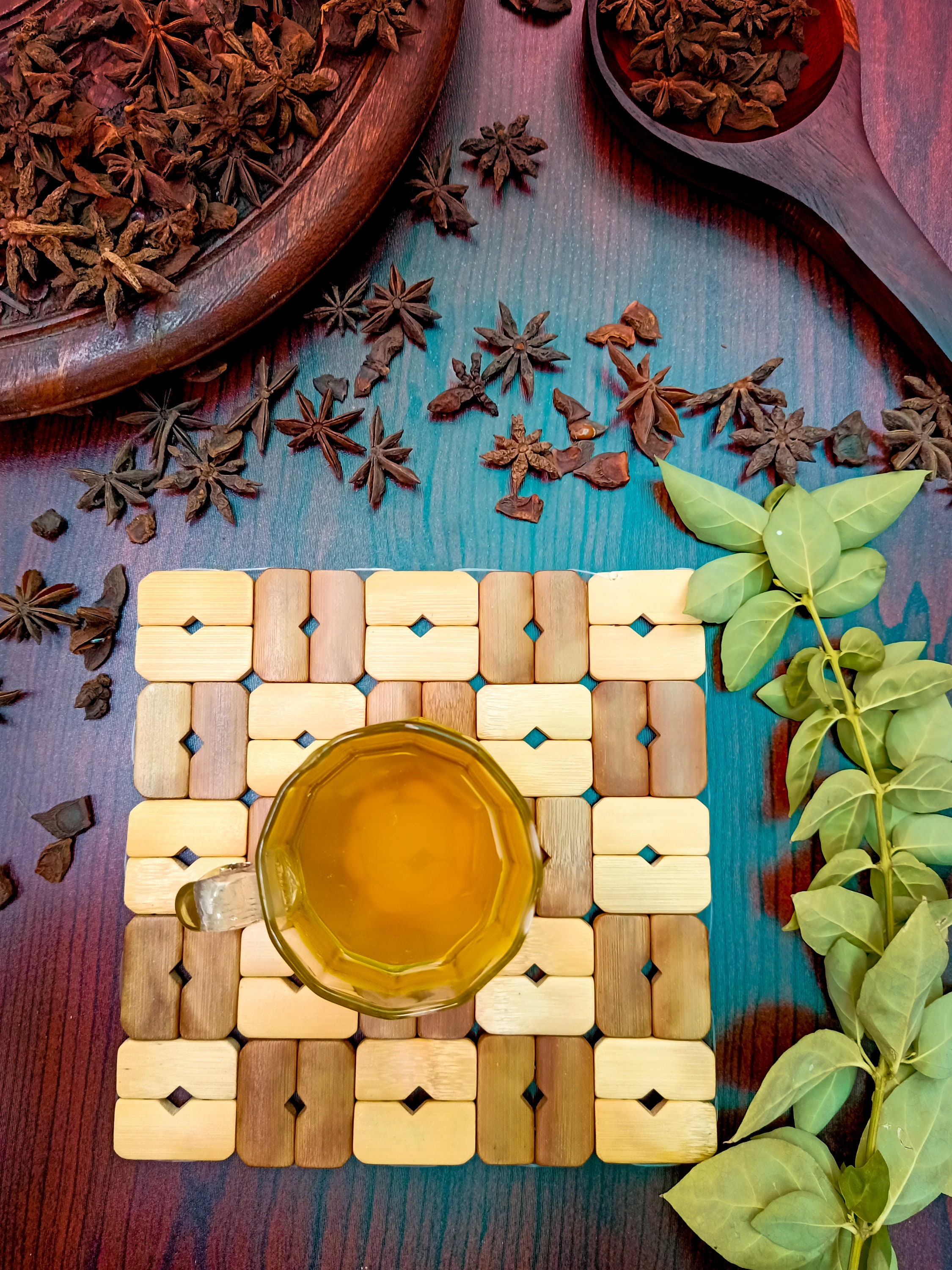 2 Pieces Wooden Heat Mats Nonslip Hand Carved Wooden Mat Etsy