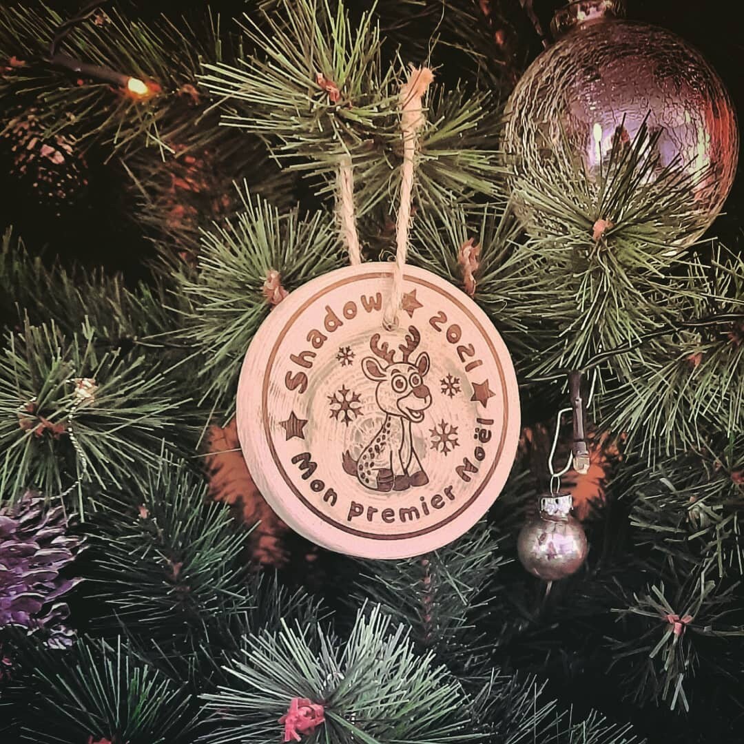 Suspension de Noël en Bois Personnalisée