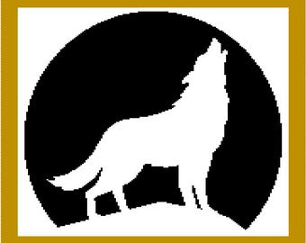 Howling Wolf Baby Blanket Knitting Pattern