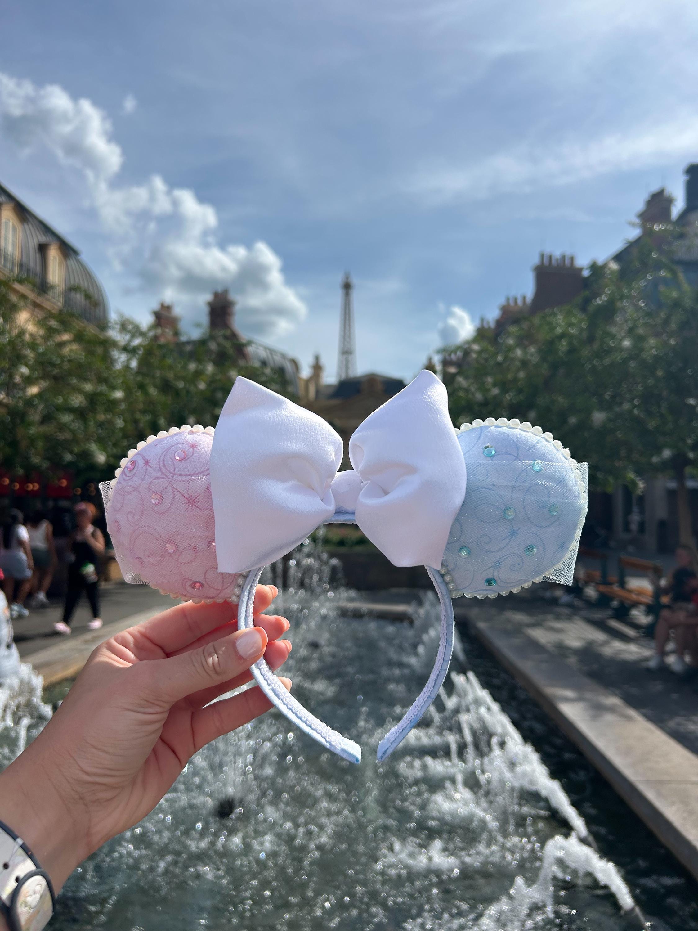 Pink Blue Ears Sleeping Pink/Blue Sequin Ears – Dreaming of Magic Designs main image 3