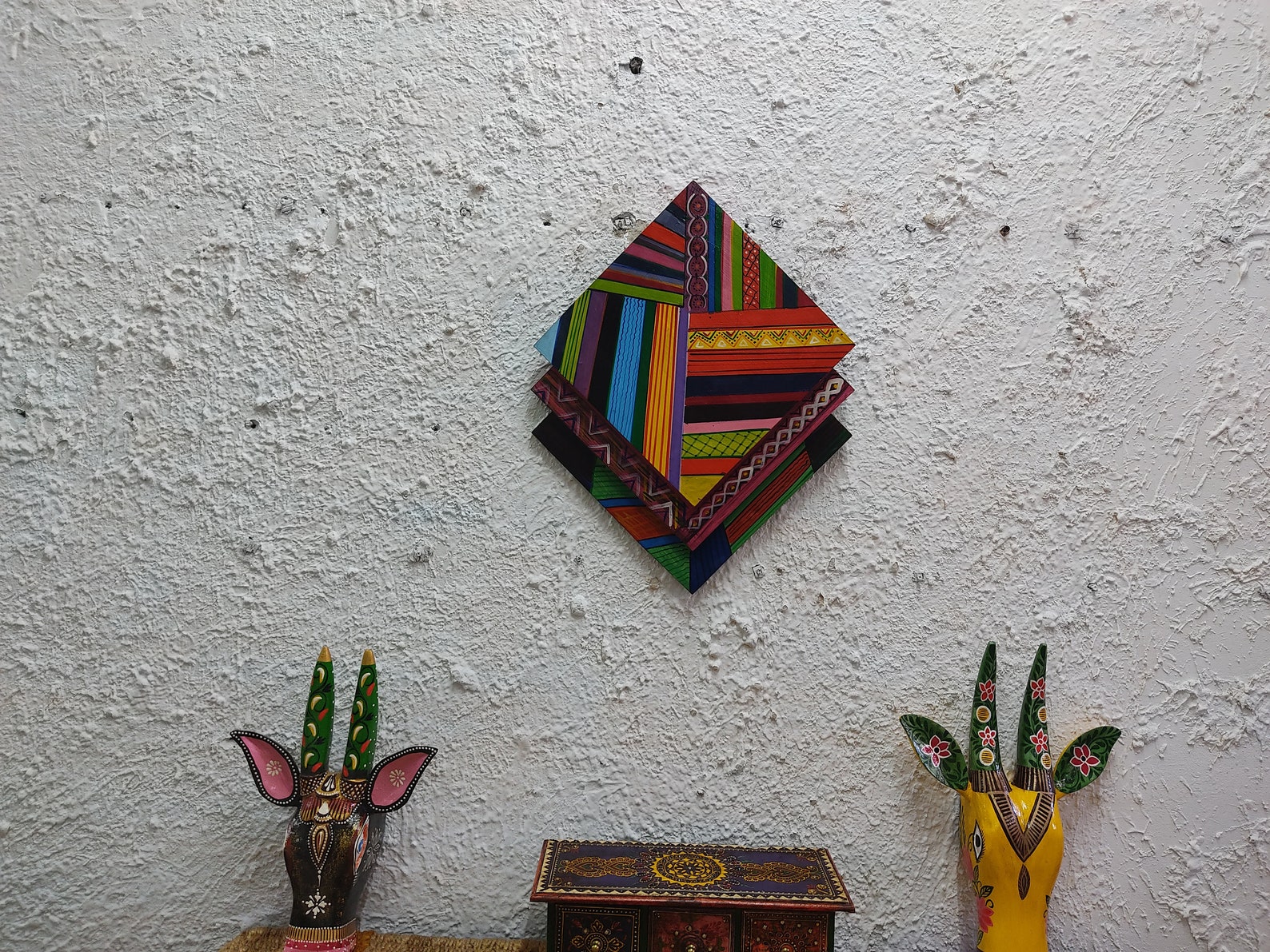 Handmade Painted Wooden Wall Hanging Kite/multiple Kite Wall Etsy