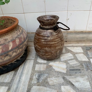 Antiker Holztopf Handgeschnitzter Blumentopf Reis Vorratstopf Holzfass Indianer Wohnkultur Zuckertopf Single Holz Vorratstopf