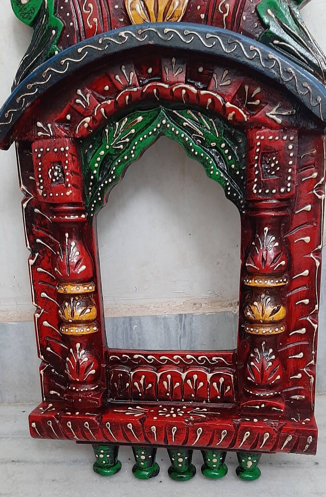 Handmade Wooden Colorful Painted Jharokha/Ethnic Wall Hanging Etsy
