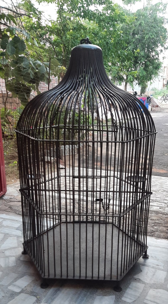 Vintage Metal Decorative Outdoor Cage/heavy Hanging Bird Cage