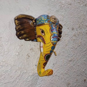12*12 inch Sri Lanka Details about   High Quality Ceylon Wooden Elephant face wall hanging art 