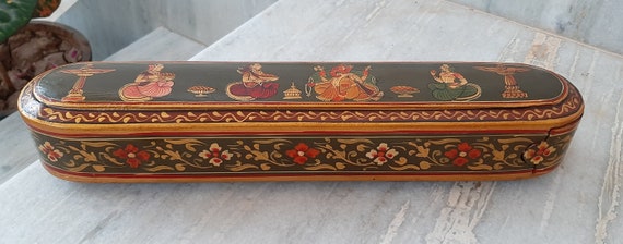 Rajasthani Hand Painted Pen Box Rajasthani Hand Painted Pen Box