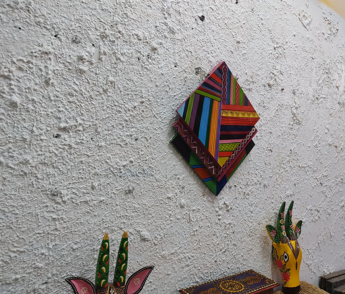 Handmade Painted Wooden Wall Hanging Kite/multiple Kite Wall Etsy