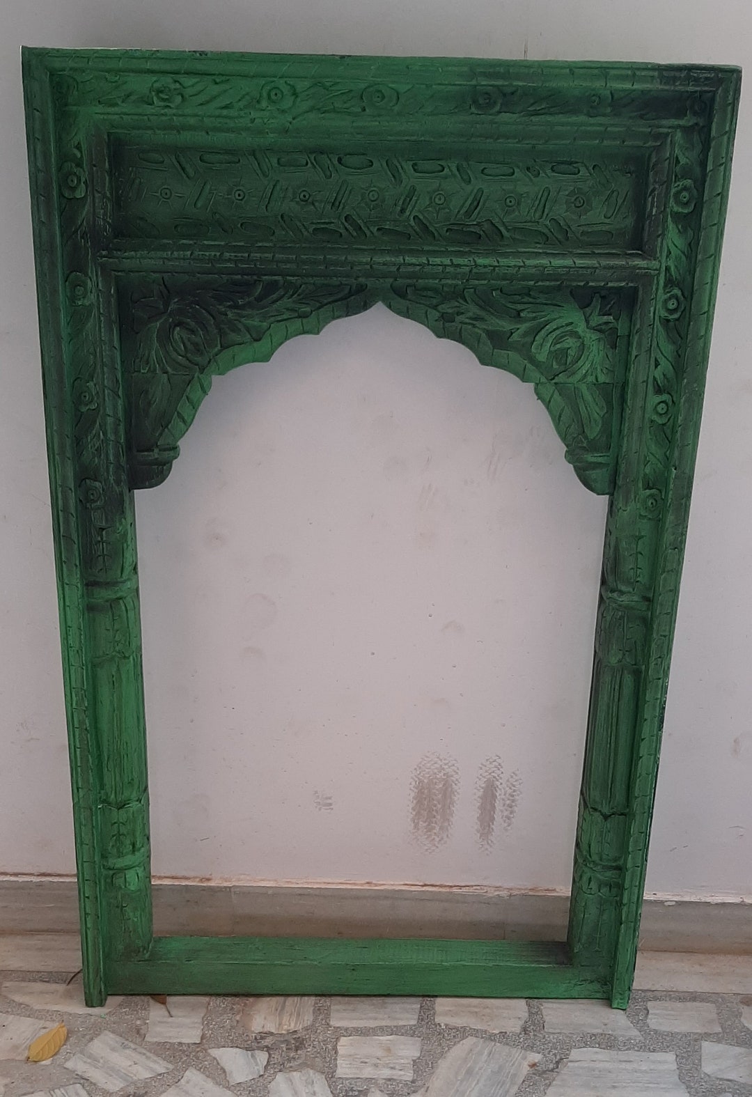 Indian Window Frame Carved Wood Jharokha Window Frame: Vintage Indian Wall Decor - Etsy