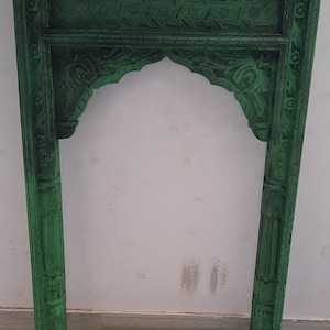 Hanging Window Frame Wall Decor Vintage Art Carved Jharokha Home Decoration Wooden Arch Gift Furniture For Home Traditional Indian Hand Art