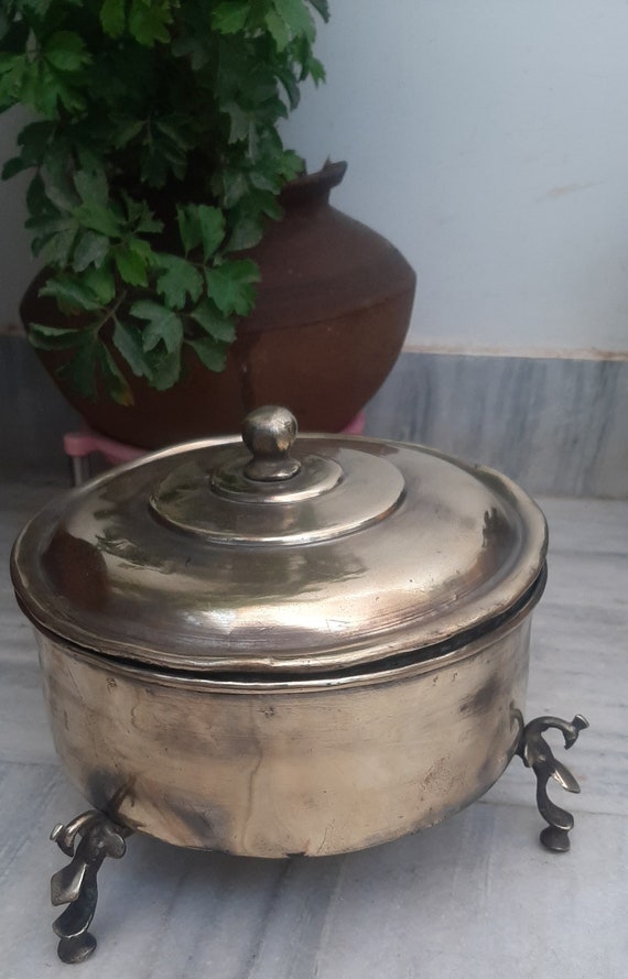 Brass Chapati Box - Ca 1900 Brass Chapati Box - Ca 1900