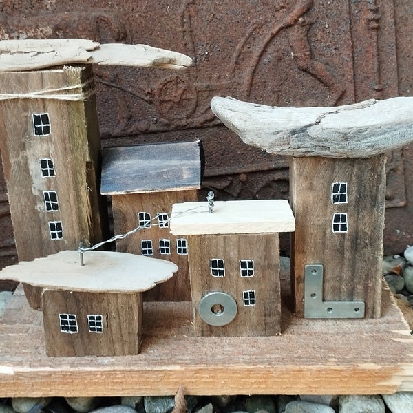 Holzhäuser deko Etsy.de