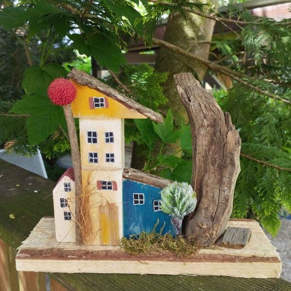 Holzhäuser deko Etsy.de