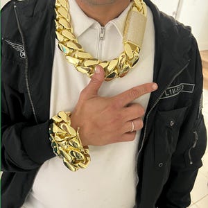 Chaîne et bracelet en or 14 carats Moissanite vvs avec cadenas en diamant, 800 g l'ensemble