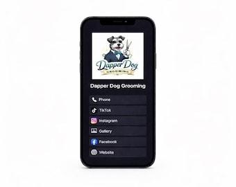 Digitale Visitenkarte - Gebrandete Micro Website mit QR Code