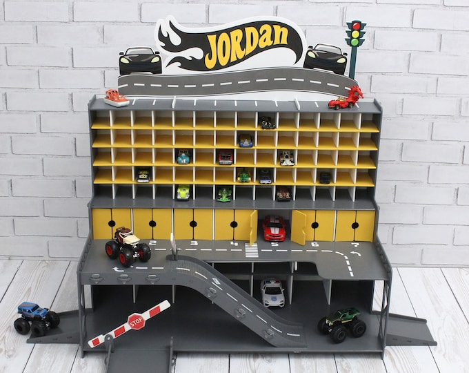 Personalized Toy Car Garage Toy Cars Garage Playset Wooden Etsy