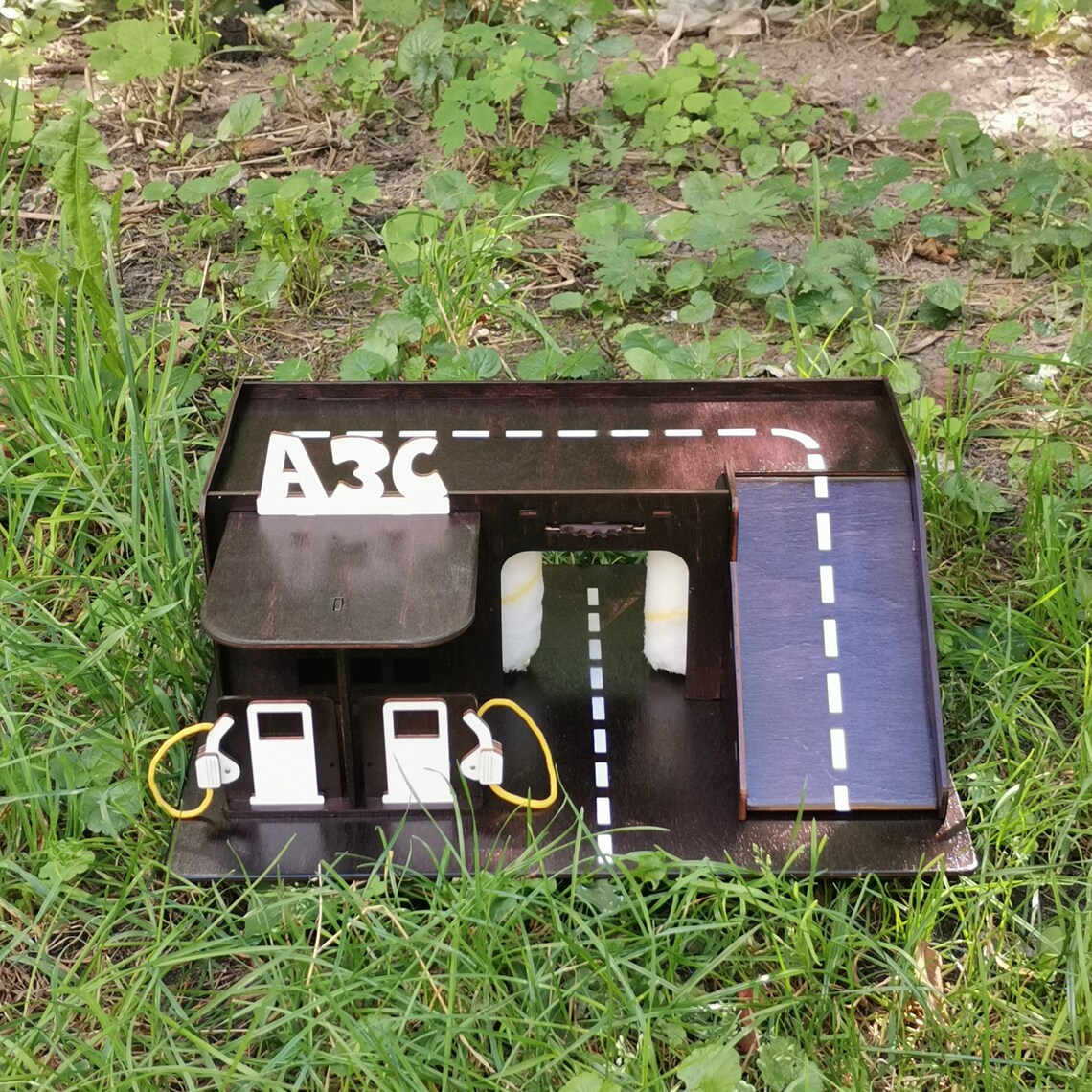 Toy Garage Toy Gas Station and Car wash Etsy