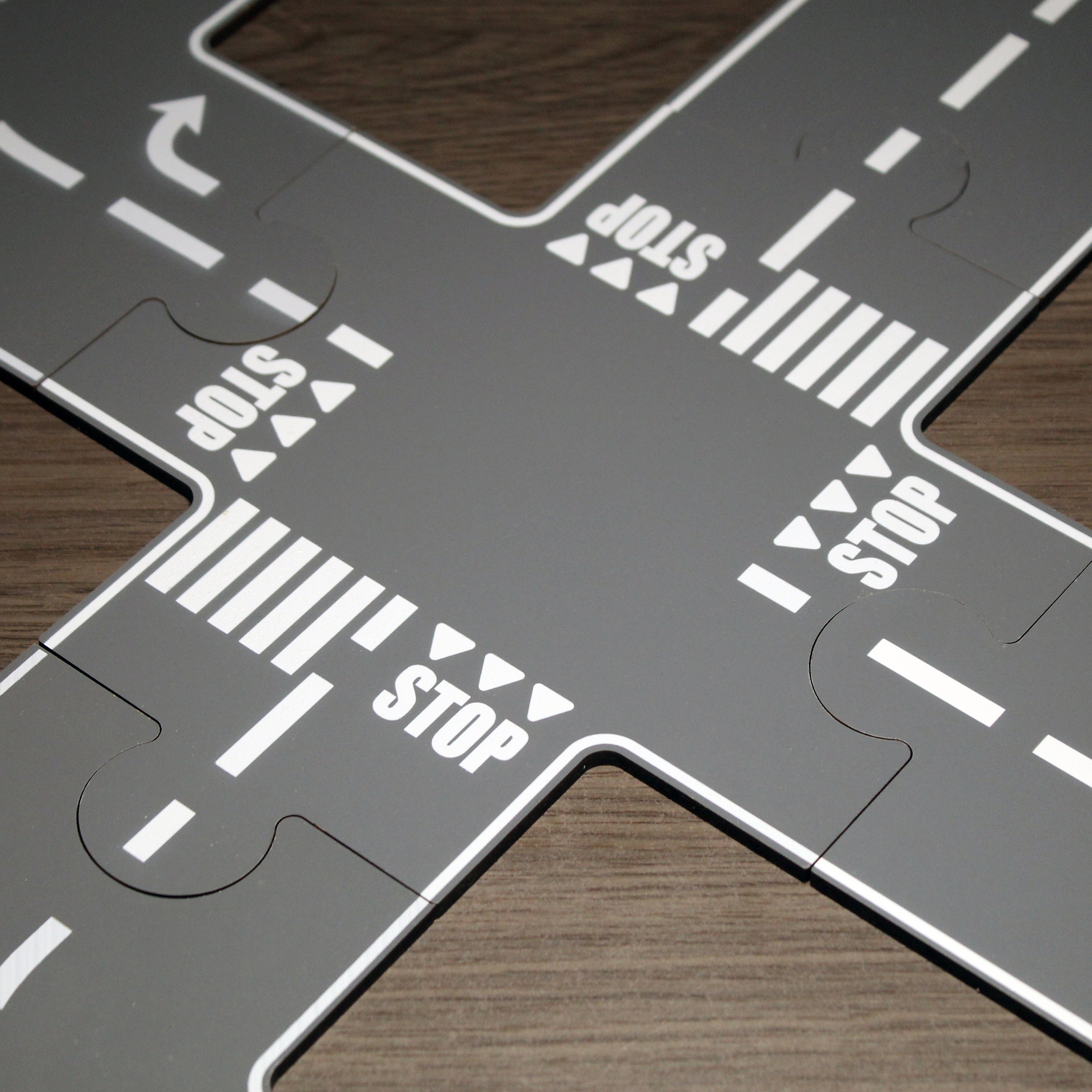 Puzzle roads for toy cars and for toy garages with toy bridges - Portugal