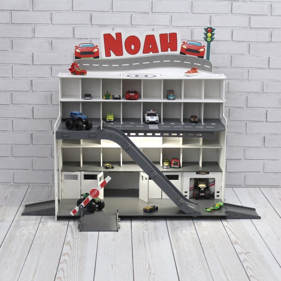 Interactive Toy Car Garage With Car Wash, Motion Lights