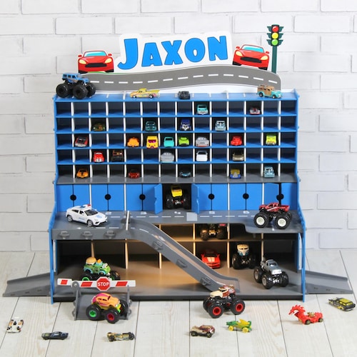 Toy Car Garage: 1/64 Scale Cars, Display Organizer - Etsy