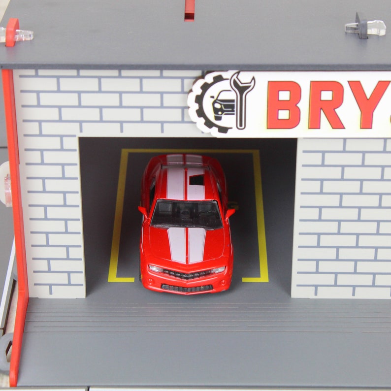 Toy Garage With Sectional Rollup Doors and Garage Door Etsy