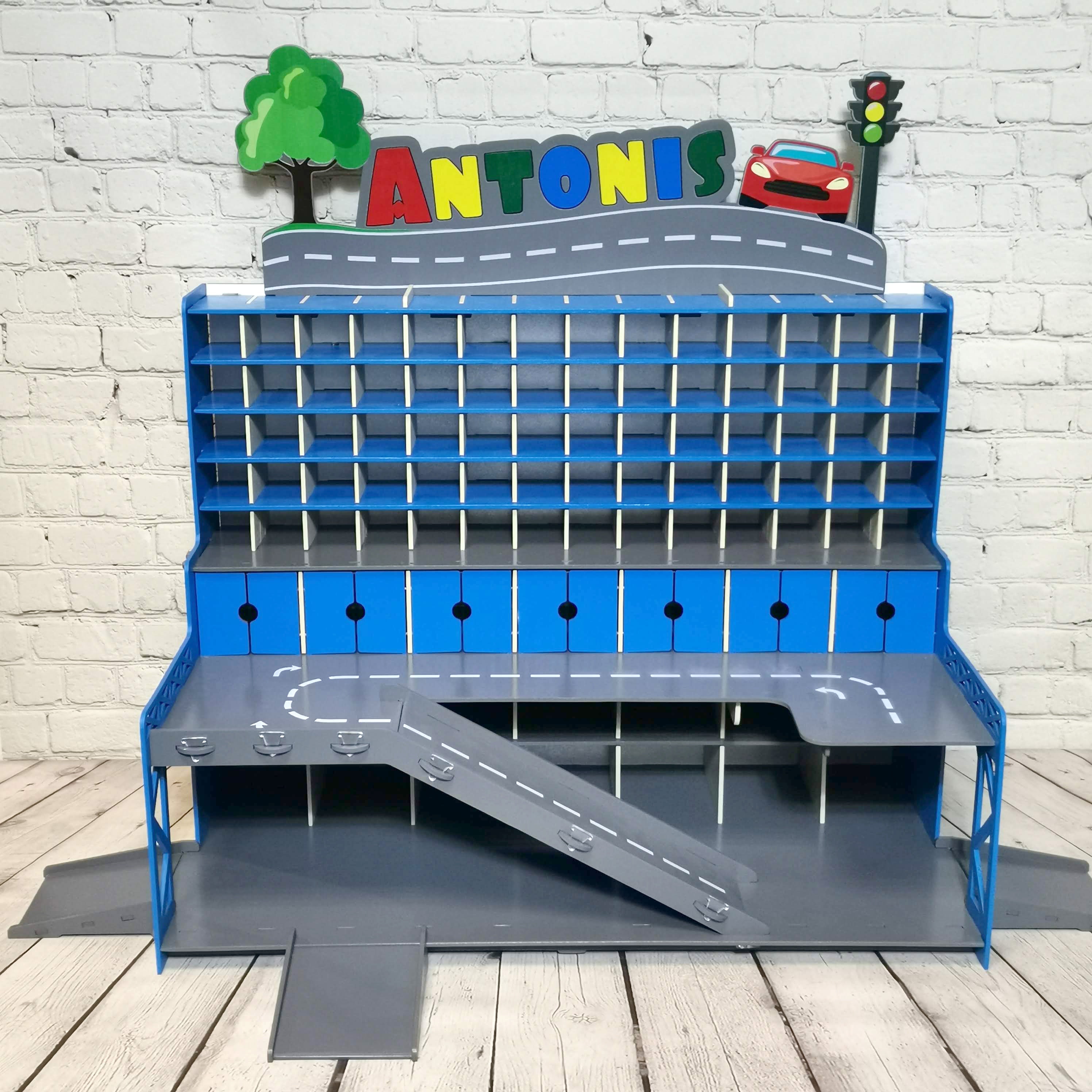 Toy garage for Hot Wheels and larger cars Etsy