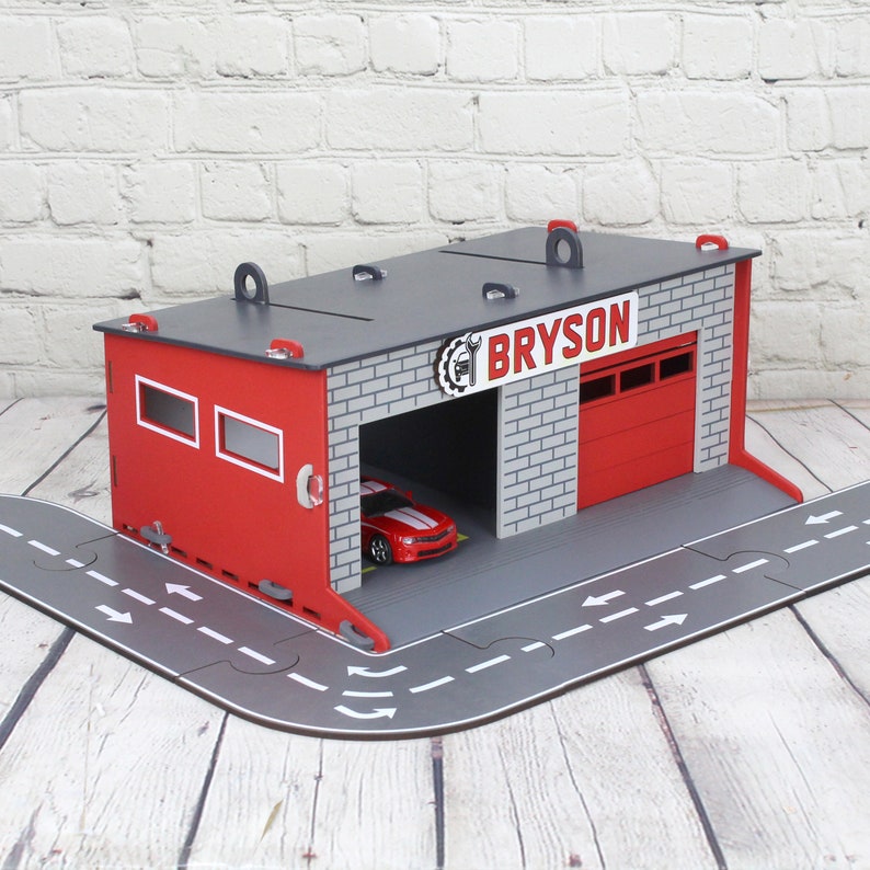 Toy Garage With Sectional Rollup Doors and Garage Door Etsy