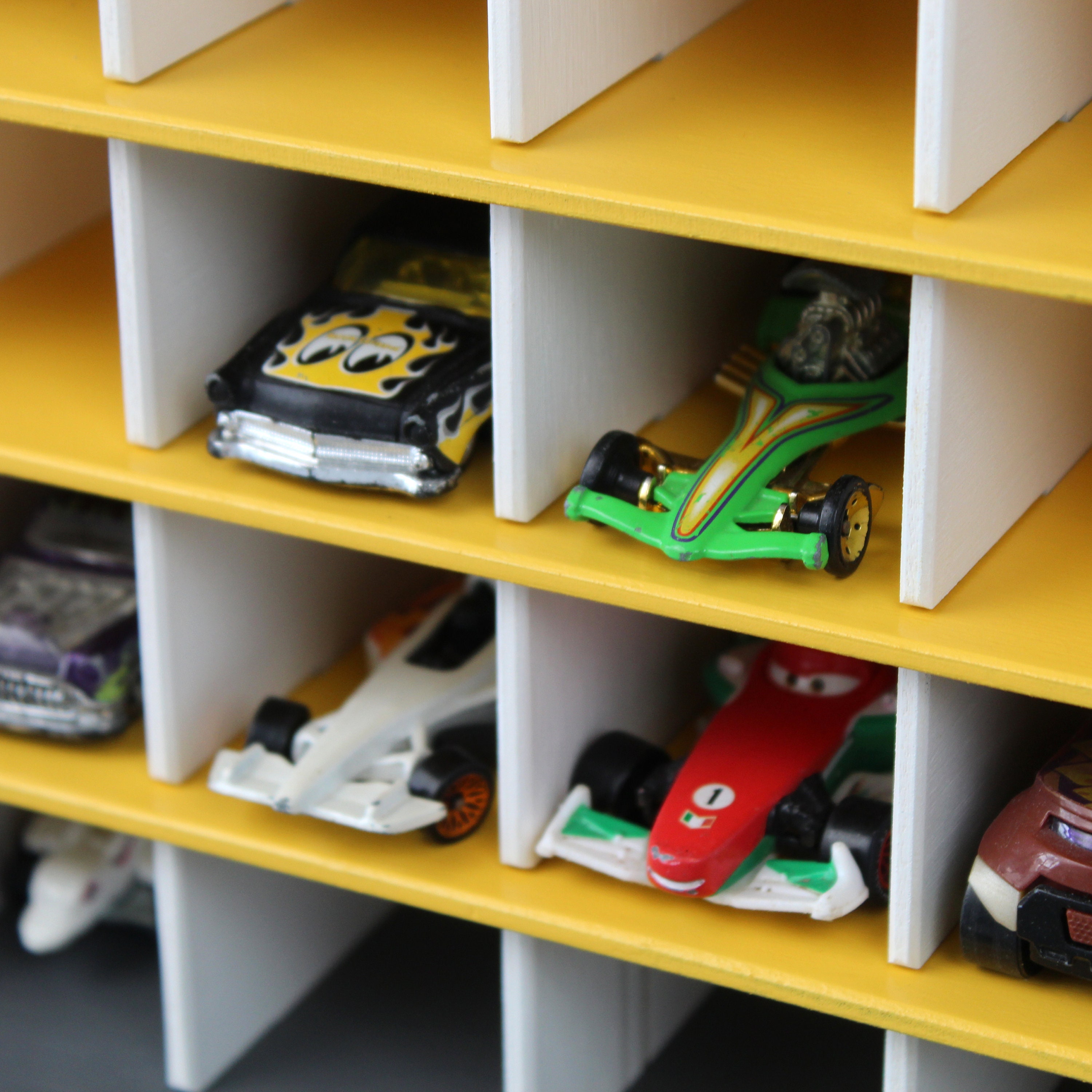 Toy Garage Wooden Toy Car Storage Diecast Toy Cars Shelf 3 - Etsy