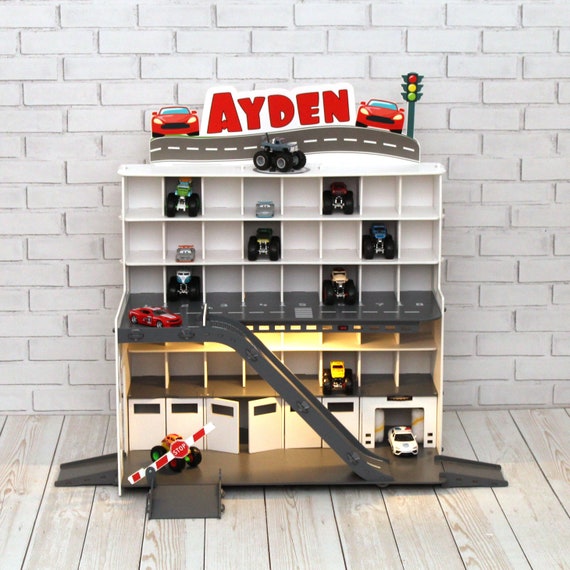 Nursery Organizer with Toy Car Parking Garage A Must Have for Busy Moms Keep your child s nursery clean and organized Etsy