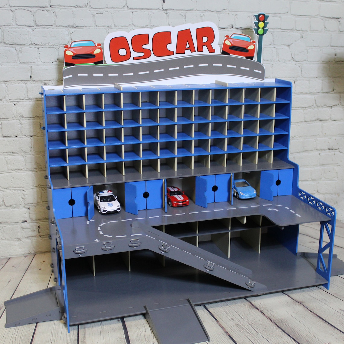 Toy garage for Hot Wheels and larger cars Etsy
