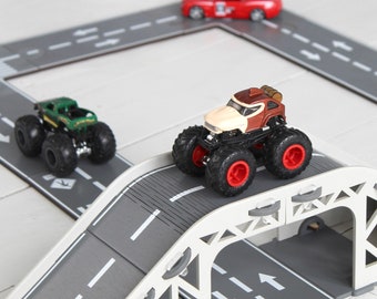 Puzzle roads for toy cars and for toy garages with toy bridges - Portugal