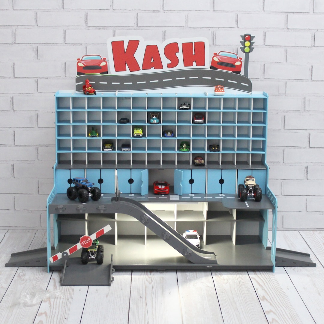 Handmade Wooden Toy Car Garage – 91 Car Display Playset - Etsy