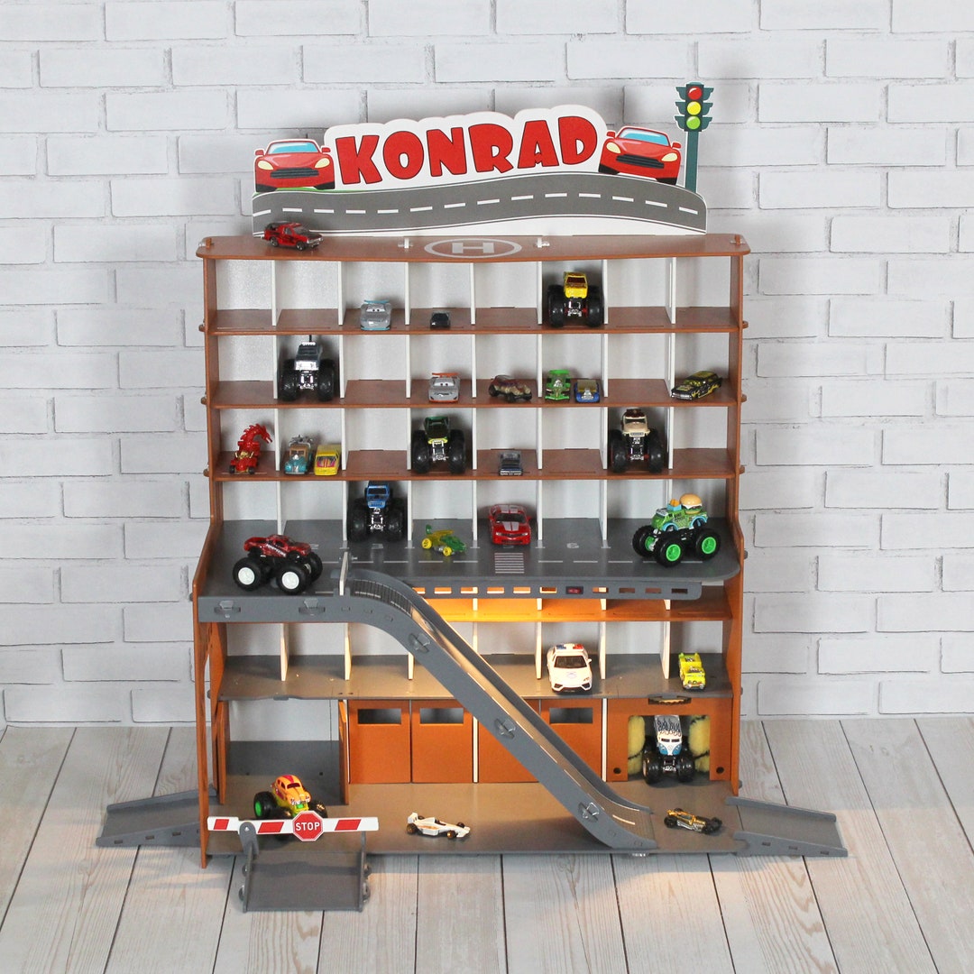 Toy Car Storage, Toy Shelf for Diecast Toy Cars, 164 Scale Monster
