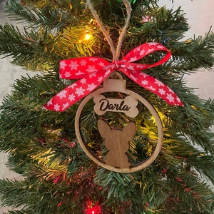 CUSTOM/PERSONALIZED Dog ornaments; dog breed ornaments; personalized gift for dog owners; unique gift; Christmas ornament