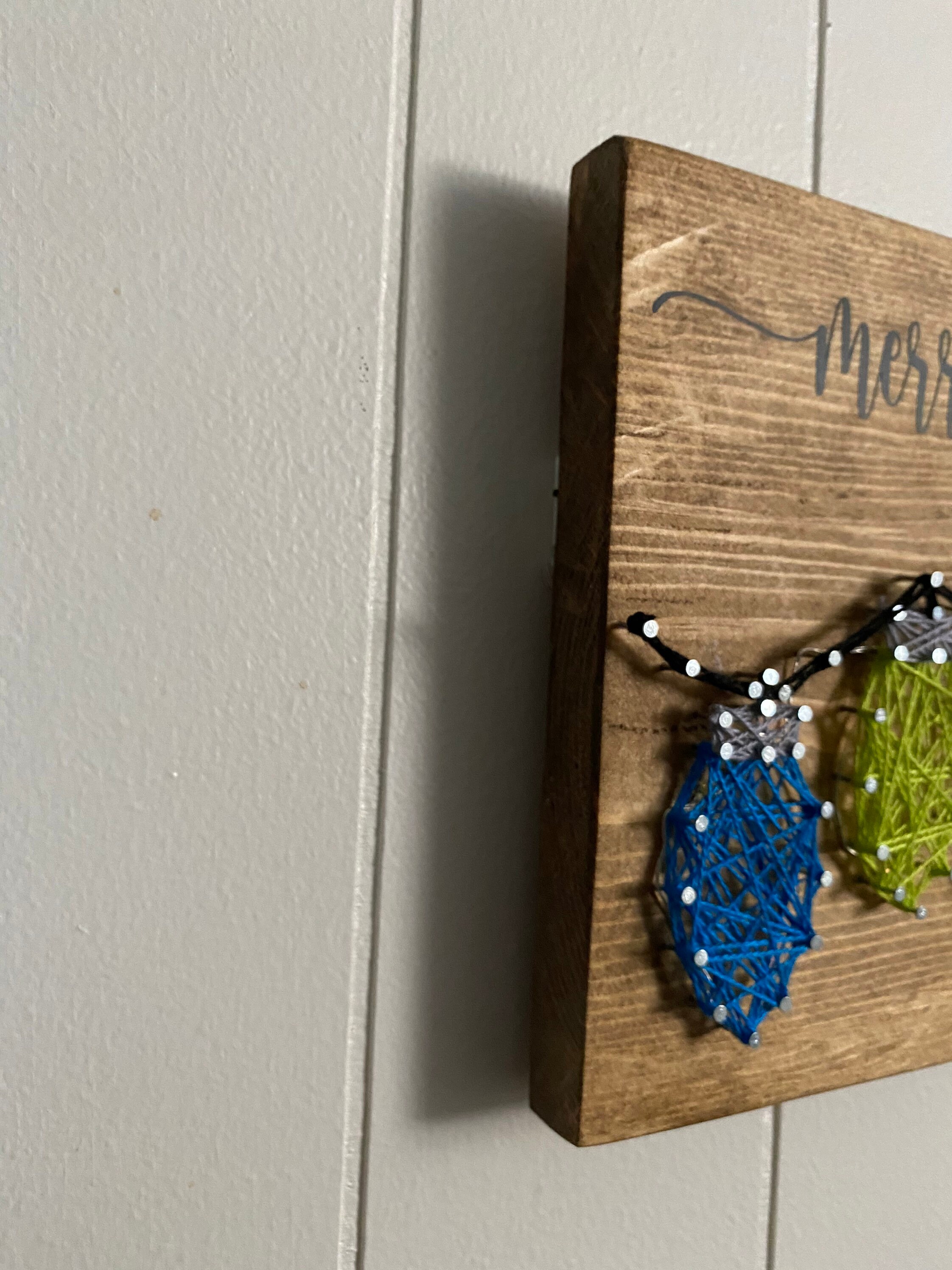 CUSTOM Christmas Lights String Art With or Without Lights Etsy