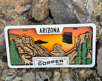 CUSTOM/PERSONALIZED State License plate signs; state license plate ornaments; 50 states; unique gift; housewarming gift