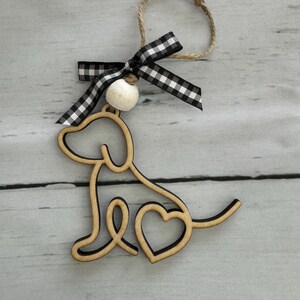 Dog story ornament; keepsake dog ornament; dog lover gift; laser cut ornament; story card ornaments; keepsake message card; dog car charm image 8