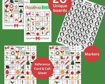 Christmas Bingo Game | Printable Christmas Bingo | Printable Holiday Bingo Game